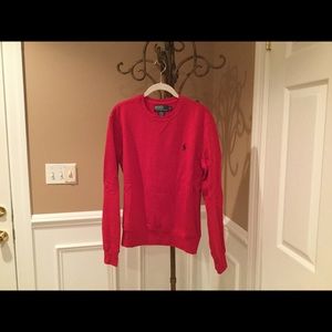 Polo by Ralph Lauren Shirts - Polo Red Crewneck Sweatshirt - Small Polo by Ralph Lauren Shirts - Polo Red Crewneck Sweatshirt - Small